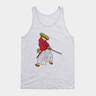 Shiba Inu Samurai Tank Top